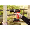 Atornillador con batería Black & Decker BCD001C1, 18 V, Li-Ion 1,5 Ah, naranja/negro