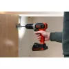 Atornillador con batería Black & Decker BCD001C1, 18 V, Li-Ion 1,5 Ah, naranja/negro
