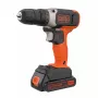 Atornillador con batería Black & Decker BCD001C1, 18 V, Li-Ion 1,5 Ah, naranja/negro