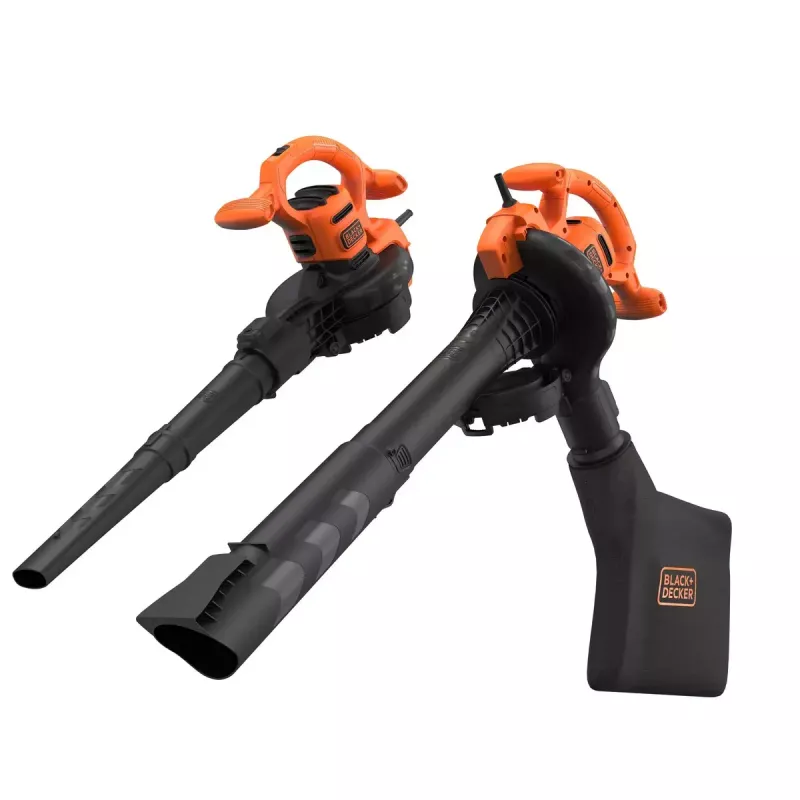 Soplador de mano Black & Decker BEBLV260 2600 W, velocidad del aire 315 km/h, bolsa de recogida 40 L, 4,8 kg