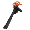 Soplador de mano Black & Decker BEBLV260 2600 W, velocidad del aire 315 km/h, bolsa de recogida 40 L, 4,8 kg