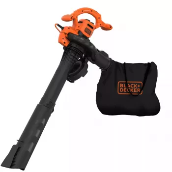 Soplador de mano Black & Decker BEBLV260 2600 W, velocidad del aire 315 km/h, bolsa de recogida 40 L, 4,8 kg