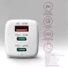 Axagon ACU-DPQ65W PD3.0 & QC4+ Cargador de pared con 3 SALIDAS 65W