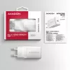 Cargador de pared Axagon ACU-PD30W 1x QC3.0/AFC/FCP/PD Type-C 30W blanco