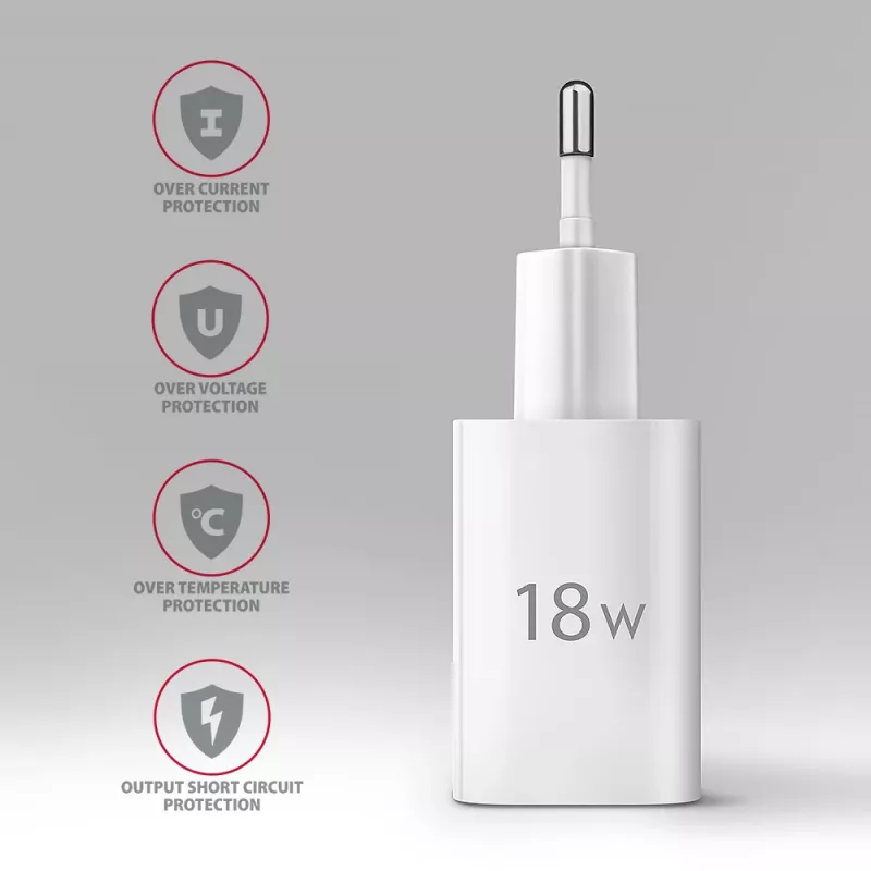 Axagon ACU-QC18W QC3.0 Cargador de pared con 1 SALIDA 18W