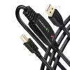 Axagon ADR-210B Cable activo de conexión/repetidor USB 2.0 conector macho A a conector macho B, 10 m