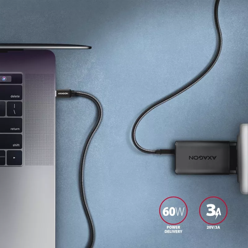Axagon BUCM3-CM30AB SPEED Cable USB-C <> USB-C 3.2 Gen 1 3 m