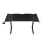 Mesa de ordenador recta GENESIS NDS-2249 negra MDF 140x75cm