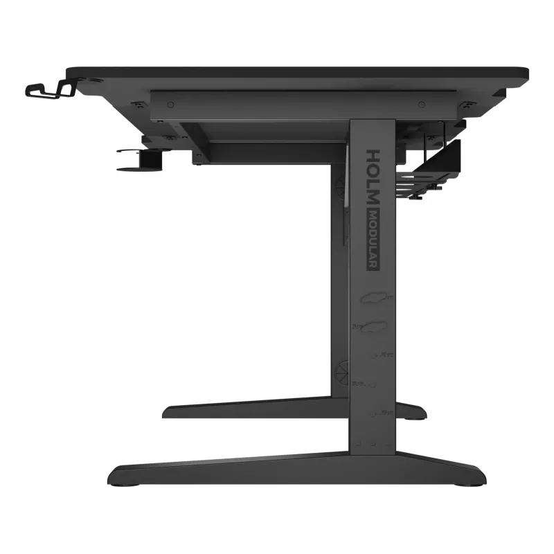 Mesa de ordenador recta GENESIS NDS-2249 negra MDF 140x75cm