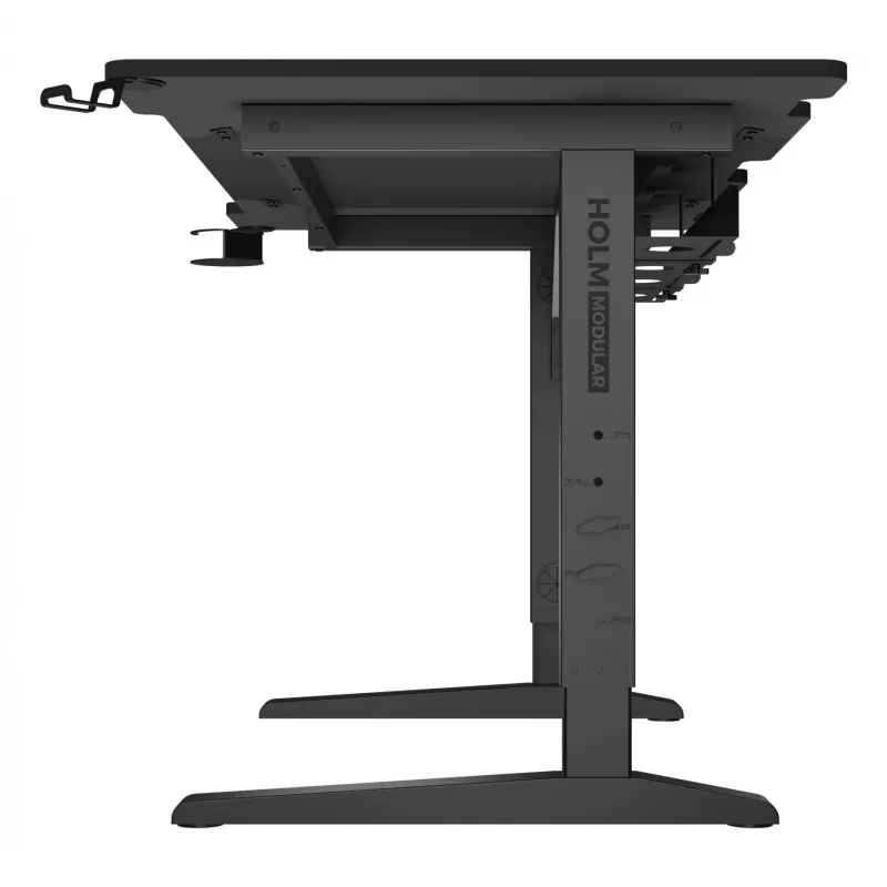 Mesa de ordenador recta GENESIS NDS-2249 negra MDF 140x75cm
