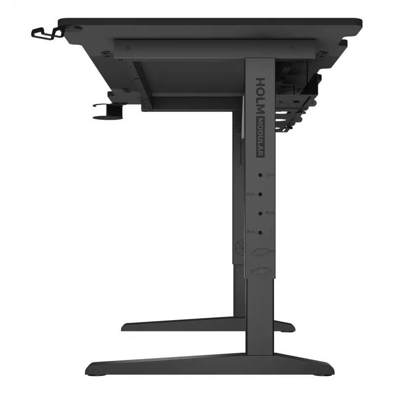 Mesa de ordenador recta GENESIS NDS-2249 negra MDF 140x75cm