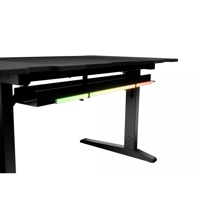 Mesa de ordenador recta GENESIS NDS-2249 negra MDF 140x75cm