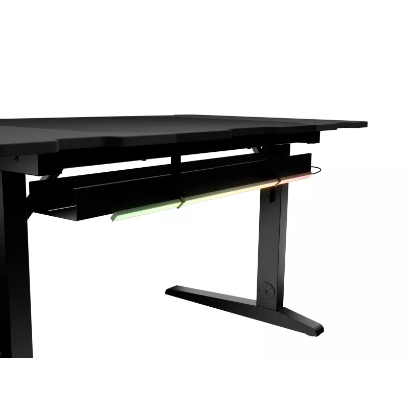 Mesa de ordenador recta GENESIS NDS-2249 negra MDF 140x75cm