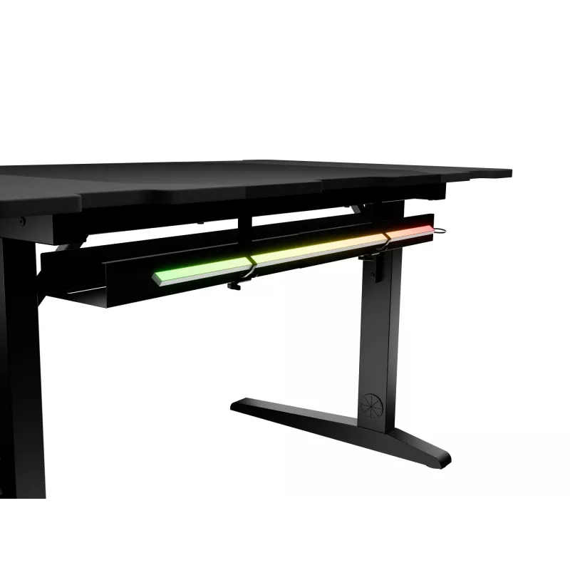 Mesa de ordenador recta GENESIS NDS-2249 negra MDF 140x75cm
