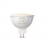 Philips Hue White Ambiance MR16 – lámpara inteligente, bombilla inteligente, Bluetooth/Zigbee, blanca, LED, GU5.3, MR16