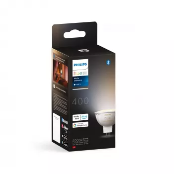 Philips Hue White Ambiance MR16 – lámpara inteligente, bombilla inteligente, Bluetooth/Zigbee, blanca, LED, GU5.3, MR16