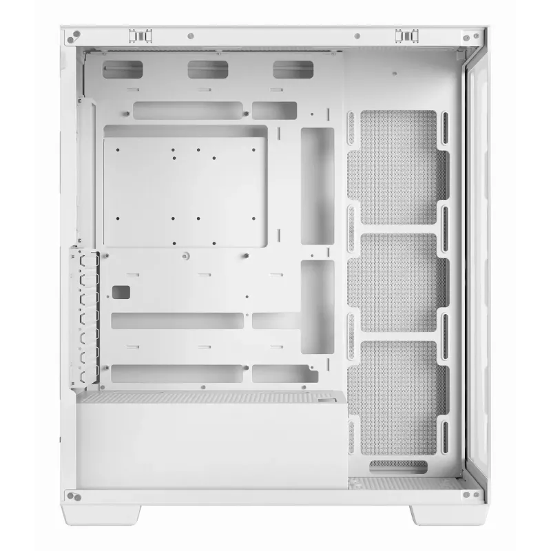 DeepCool CG580 WH R-CG580-WHNDA0-G-1 caja de PC Mid Tower, ATX/micro-ATX/Mini-ITX, 2x cristal templado, compatible con ventiladores de 120/140 mm, 2x bahías de 3,5 pulgadas + 3x bahías de 2,5 pulgadas, sin fuente de alimentación, blanca