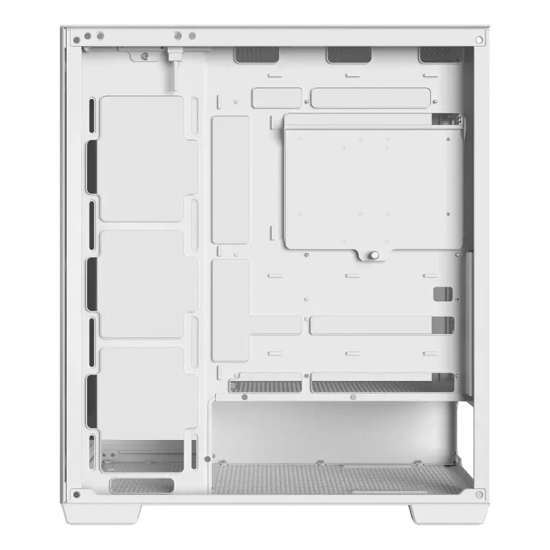 DeepCool CG580 WH R-CG580-WHNDA0-G-1 caja de PC Mid Tower, ATX/micro-ATX/Mini-ITX, 2x cristal templado, compatible con ventiladores de 120/140 mm, 2x bahías de 3,5 pulgadas + 3x bahías de 2,5 pulgadas, sin fuente de alimentación, blanca