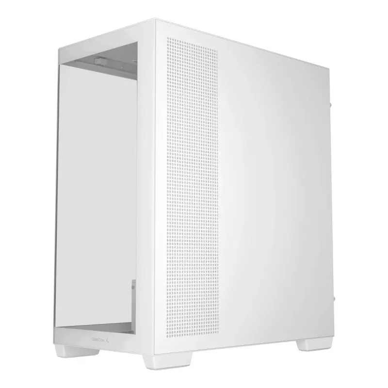 DeepCool CG580 WH R-CG580-WHNDA0-G-1 caja de PC Mid Tower, ATX/micro-ATX/Mini-ITX, 2x cristal templado, compatible con ventiladores de 120/140 mm, 2x bahías de 3,5 pulgadas + 3x bahías de 2,5 pulgadas, sin fuente de alimentación, blanca