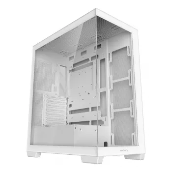 Caja de PC DeepCool CG580 WH blanca — ATX/mATX/ITX, cristal templado, compatible con ventiladores de 120/140 mm, 3,5 pulgadas×2, 2,5 pulgadas×3, USB 3.2 Gen1