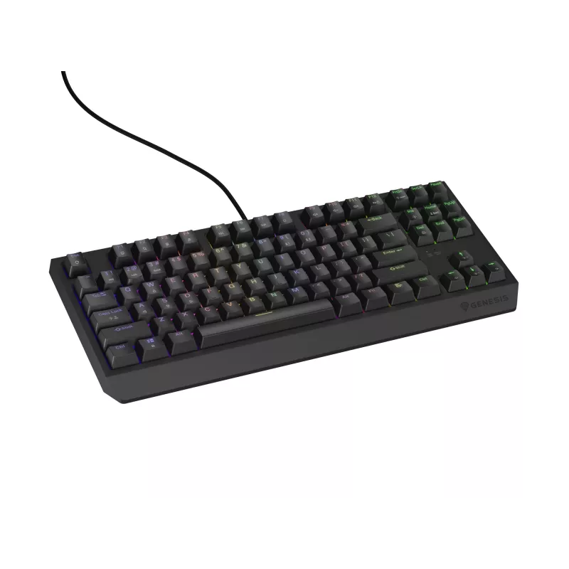 Genesis Thor 230 TKL teclado mecánico gaming con cable, US, negro, Outemu Red