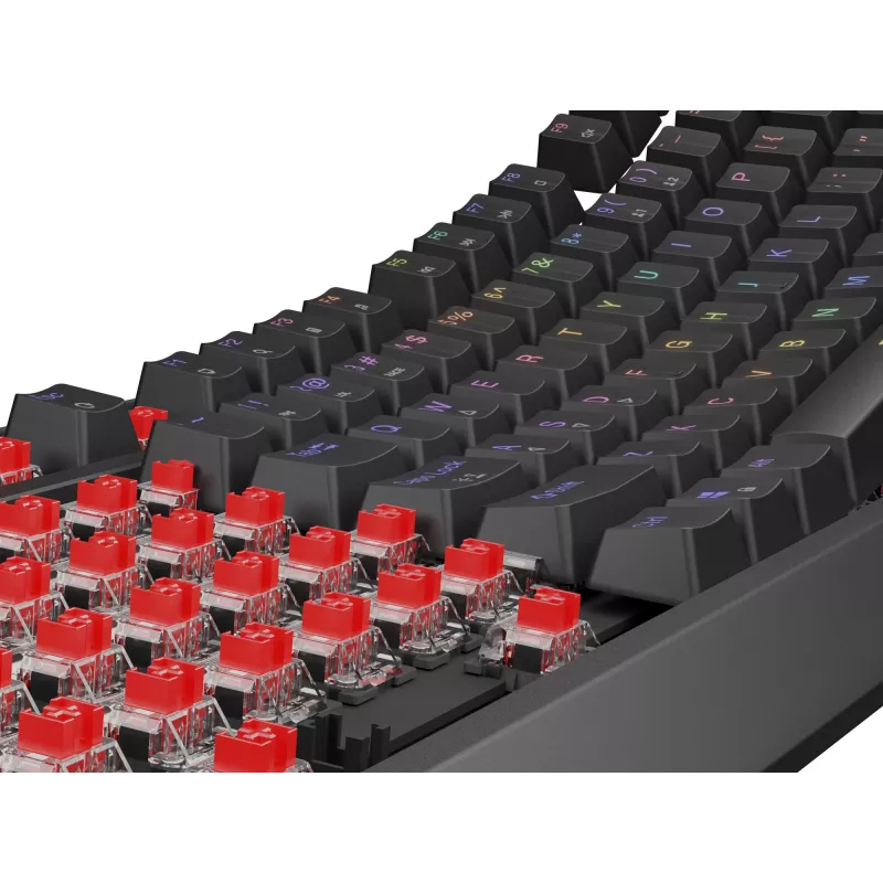 Genesis Thor 230 TKL teclado mecánico gaming con cable, US, negro, Outemu Red