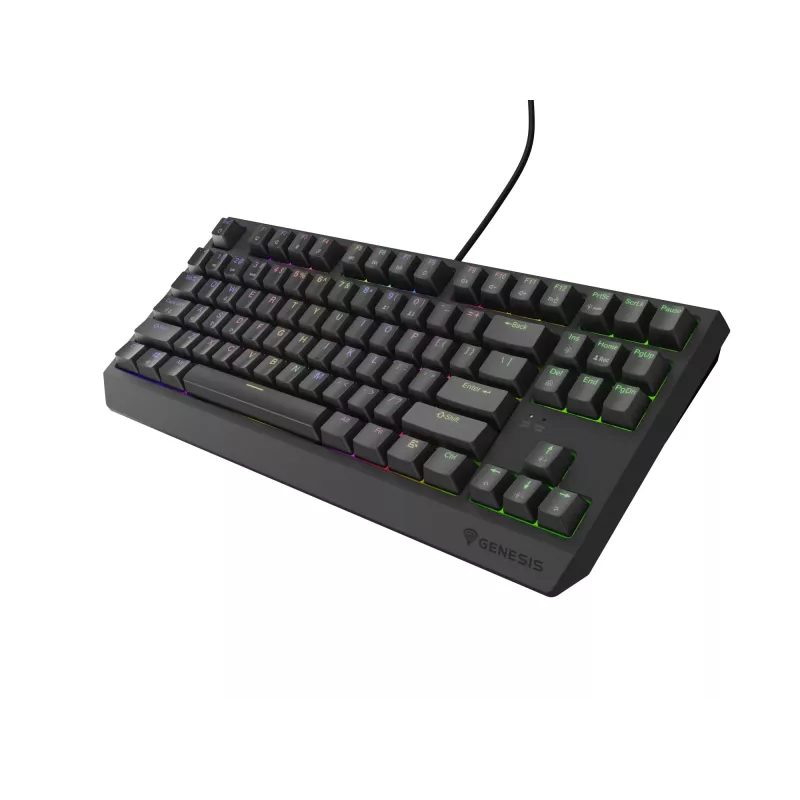 Genesis Thor 230 TKL teclado mecánico gaming con cable, US, negro, Outemu Red