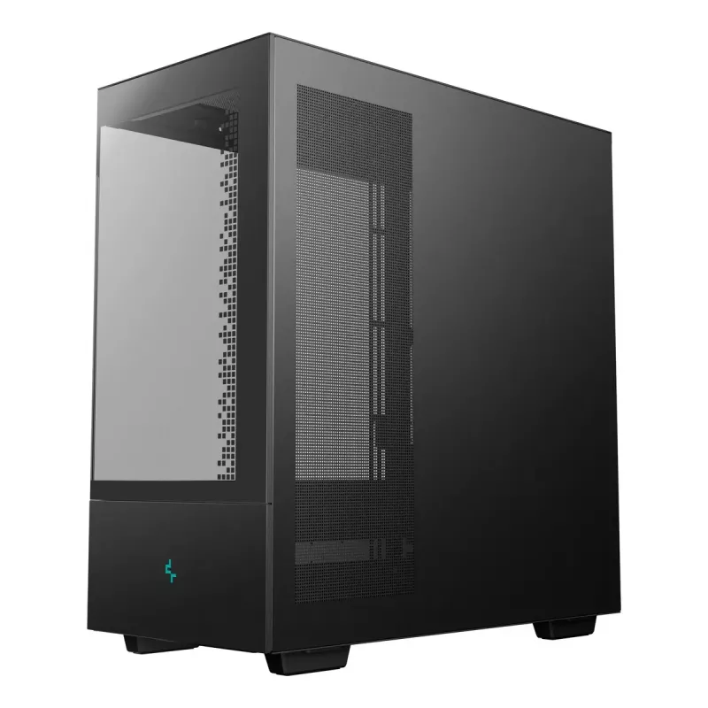DeepCool CH690 Digital R-CH690-BKNNA0D-G-1 caja de PC Mid Tower, ATX/micro-ATX/Mini-ITX, 2x cristal templado, 1x bahía de 3,5 pulgadas + 3x bahías de 2,5 pulgadas, 8 ranuras de expansión, sin fuente de alimentación, negra