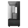 DeepCool CH690 Digital R-CH690-BKNNA0D-G-1 caja de PC Mid Tower, ATX/micro-ATX/Mini-ITX, 2x cristal templado, 1x bahía de 3,5 pulgadas + 3x bahías de 2,5 pulgadas, 8 ranuras de expansión, sin fuente de alimentación, negra