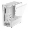 DeepCool CH690 Digital WH R-CH690-WHNNA0D-G-1 caja de PC Mid Tower, ATX/micro-ATX/Mini-ITX, 2x cristal templado, 1x bahía de 3,5 pulgadas + 3x bahías de 2,5 pulgadas, 8 ranuras de expansión, sin fuente de alimentación, blanca