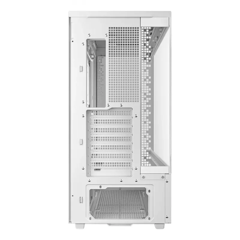 DeepCool CH690 Digital WH R-CH690-WHNNA0D-G-1 caja de PC Mid Tower, ATX/micro-ATX/Mini-ITX, 2x cristal templado, 1x bahía de 3,5 pulgadas + 3x bahías de 2,5 pulgadas, 8 ranuras de expansión, sin fuente de alimentación, blanca