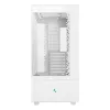 DeepCool CH690 Digital WH R-CH690-WHNNA0D-G-1 caja de PC Mid Tower, ATX/micro-ATX/Mini-ITX, 2x cristal templado, 1x bahía de 3,5 pulgadas + 3x bahías de 2,5 pulgadas, 8 ranuras de expansión, sin fuente de alimentación, blanca