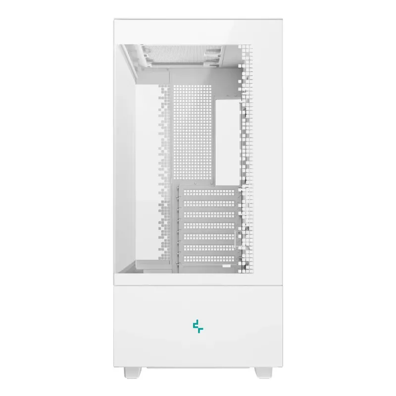 DeepCool CH690 Digital WH R-CH690-WHNNA0D-G-1 caja de PC Mid Tower, ATX/micro-ATX/Mini-ITX, 2x cristal templado, 1x bahía de 3,5 pulgadas + 3x bahías de 2,5 pulgadas, 8 ranuras de expansión, sin fuente de alimentación, blanca