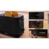 Tostadora Bosch TAT3M123 2 rebanadas, 950 W, negra, control giratorio, descongelar y calentar
