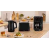 Tostadora Bosch TAT3M123 2 rebanadas, 950 W, negra, control giratorio, descongelar y calentar