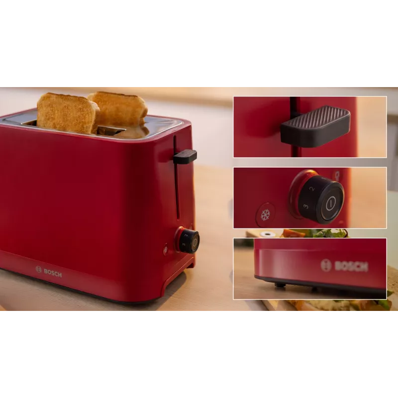 Tostadora Bosch TAT3M124 2 rebanadas 950 W Rojo