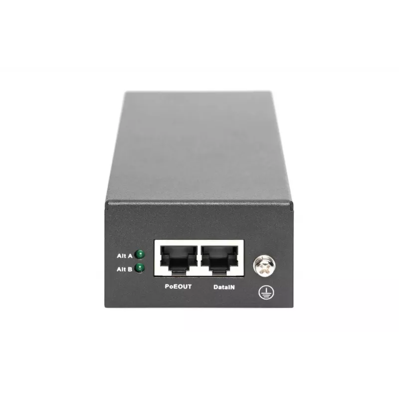 DIGITUS Inyector Gigabit Ethernet PoE++, 802.3bt Pines de alimentación: 4/5(+),7/8(-) y 3/6(+), 1/2(-), 85W