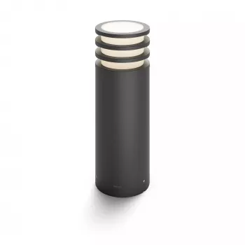 Philips Hue White Lucca Farola exterior, Lámpara inteligente de pie/postal, Bluetooth/Zigbee, Antracita, LED, Aluminio, E27