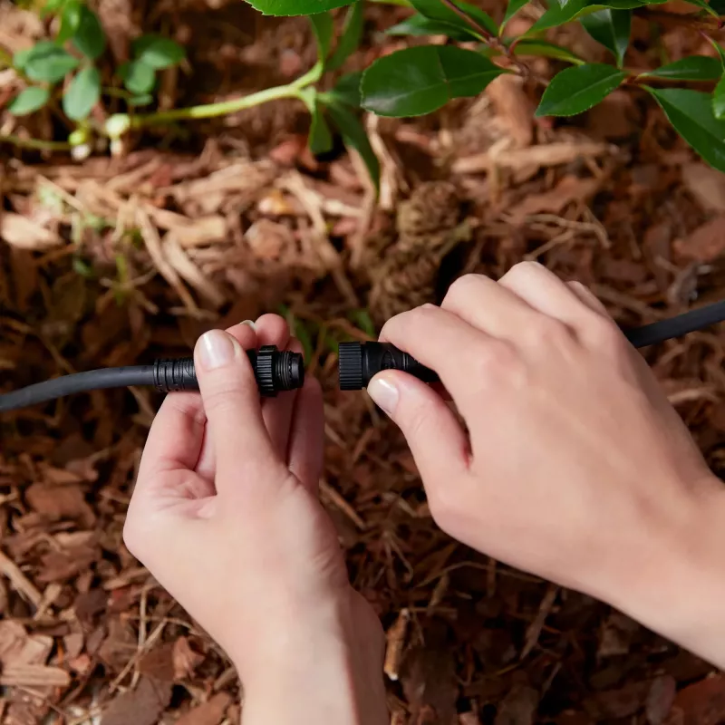 Philips Cable de extensión exterior 2,5 m, cable de extensión, Negro, Plástico, Philips, Patio trasero, Jardín delantero, Jardín, Terraza, IP67