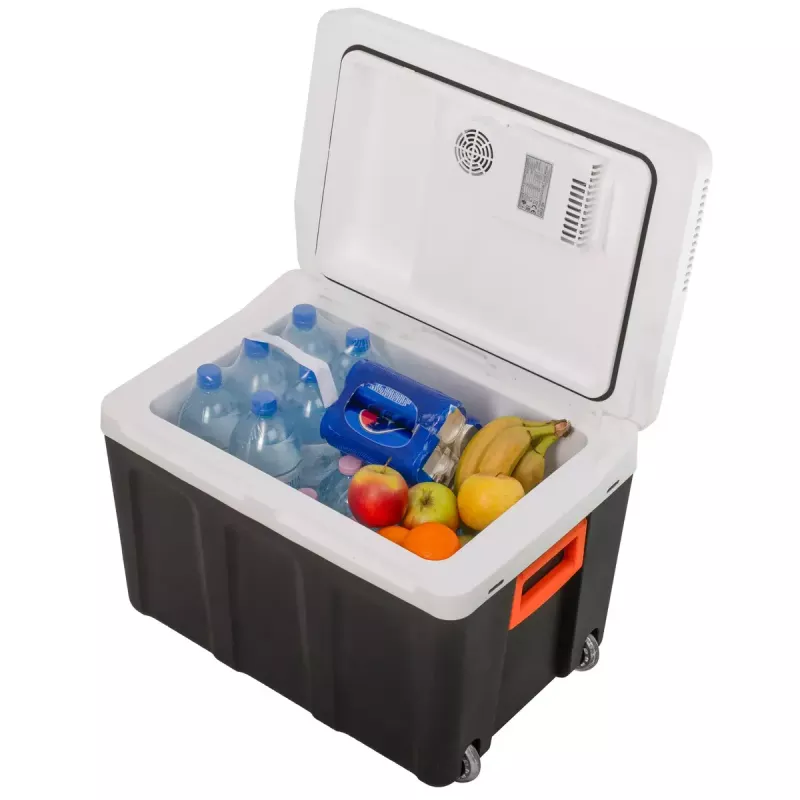 Nevera portátil Adler AD 8090 — 40 L Nevera de coche 12 V, refrigeración Peltier, conexión de red 220–240 V, ruedas
