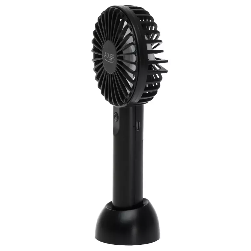 Ventilador de mesa Adler AD 7338 Mini USB — 7 cm de diámetro, 3 velocidades, negro