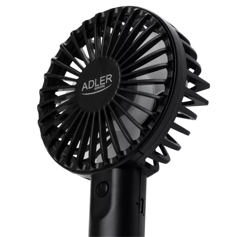 Ventilador de mesa Adler AD 7338 Mini USB — 7 cm de diámetro, 3 velocidades, negro