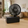 Ventilador de mesa Adler AD 7336 – ventilador mini plegable, 6,5 cm de diámetro, 1 velocidad, negro