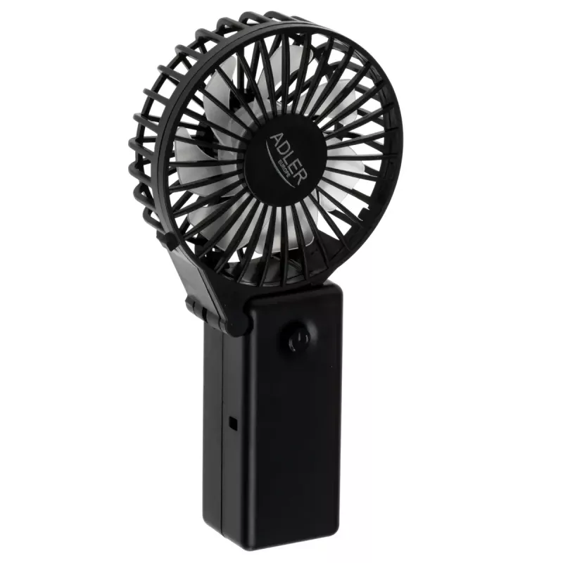 Ventilador de mesa Adler AD 7336 – ventilador mini plegable, 6,5 cm de diámetro, 1 velocidad, negro