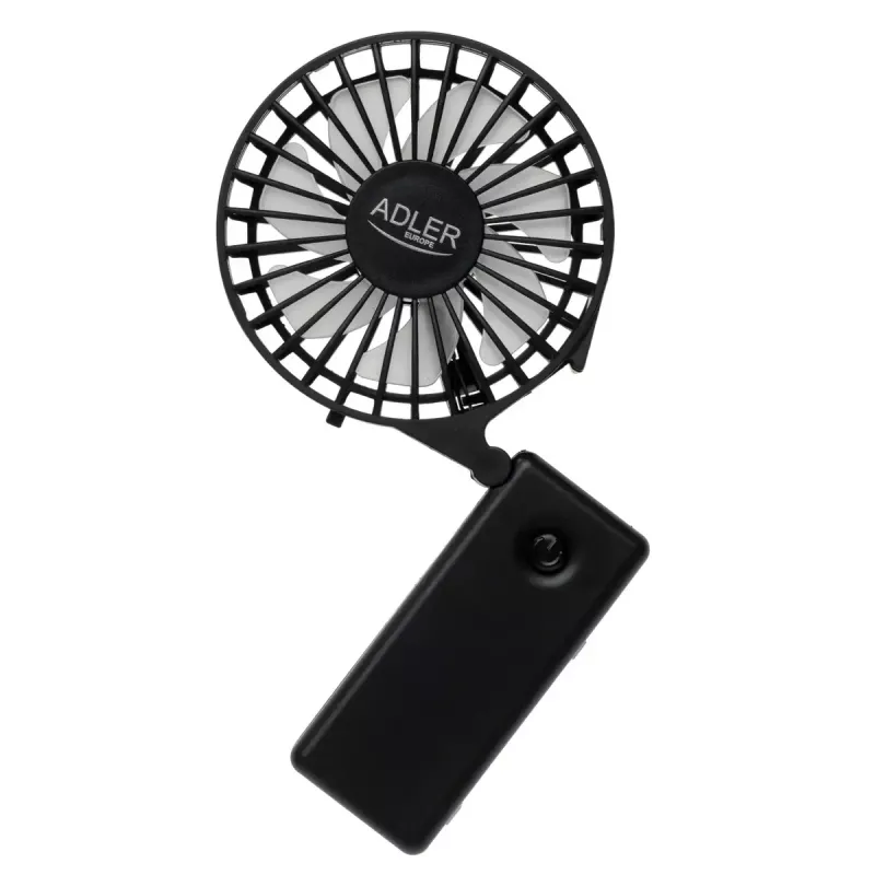 Ventilador de mesa Adler AD 7336 – ventilador mini plegable, 6,5 cm de diámetro, 1 velocidad, negro
