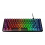 Teclado mecánico gaming Lenovo Legion K510 Mini Pro 75% US-Inglés, 84 teclas, RGB, USB, cable de 1,8 m, negro/transparente