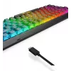 Teclado mecánico gaming Lenovo Legion K510 Mini Pro 75% US-Inglés, 84 teclas, RGB, USB, cable de 1,8 m, negro/transparente