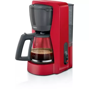 Cafetera de filtro Bosch TKA2M114 — depósito de agua de 1,25 l, 15 tazas, roja
