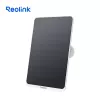 Panel solar Reolink SP3-W 12W 6V USB-C IP65 para exterior, 360° horizontal, 90° vertical, cable de 4 m, tecnopolímero, blanco