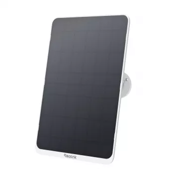 Panel solar Reolink SP3-W 12W 6V USB-C IP65 para exterior, 360° horizontal, 90° vertical, cable de 4 m, tecnopolímero, blanco